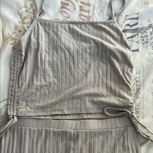 Forever 21 Gray Ribbed Tank Top